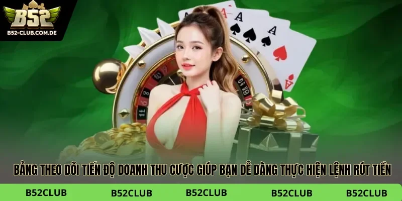Bảng theo dõi tiến độ doanh thu cược giúp bạn dễ dàng thực hiện lệnh rút tiền an toàn 100%
