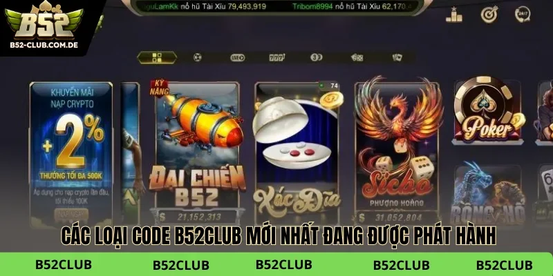 Tổng hợp Code B52club mới nhất đang được phát hành 2026