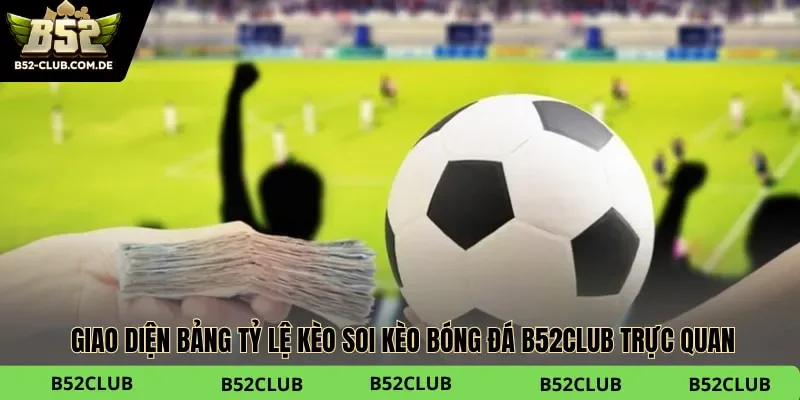 Soi kèo bóng đá B52club trực quan giúp cược thủ chốt kèo nhanh chóng
